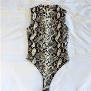 Naked Wardrobe Snakeskin Bodysuit
